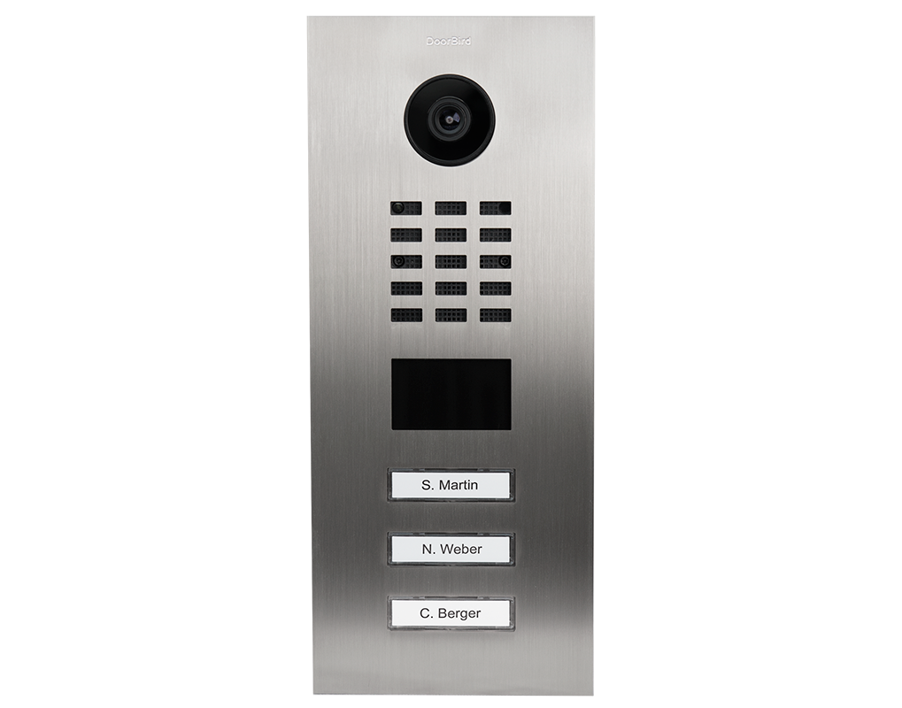 DoorBird IP Video Door Station D2101BV, Bronze Brushed Stainless Steel, Flush-mounted with HD Camera POE Capable - 2