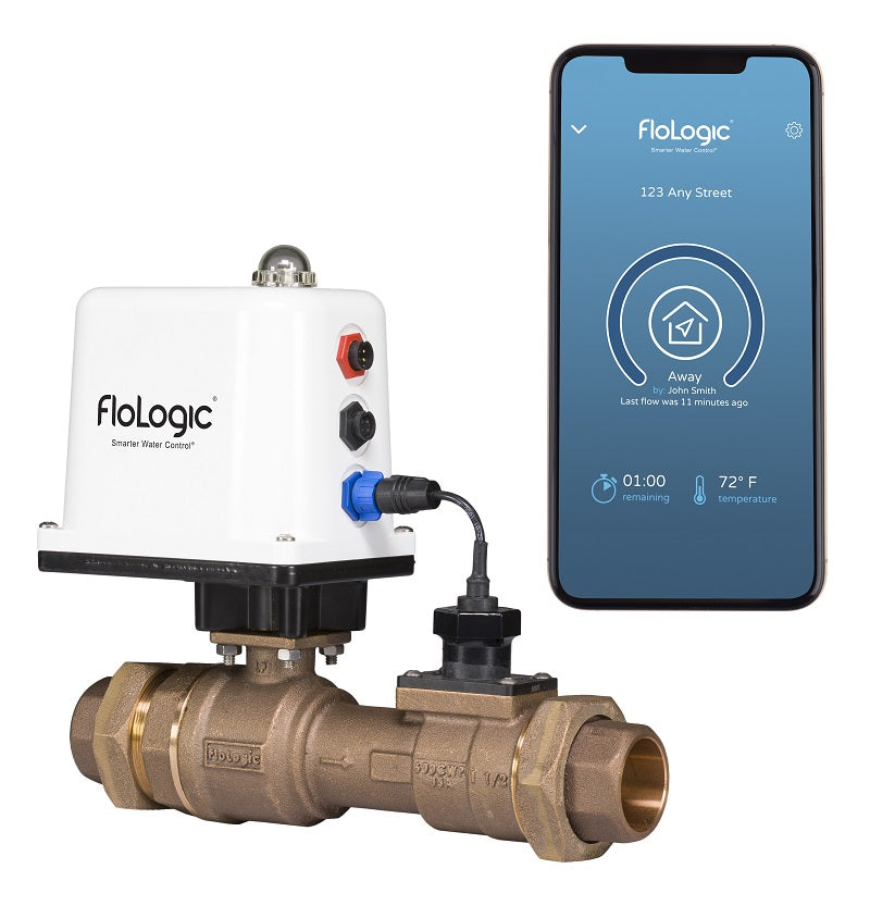 FloLogic 1.5-Inch Leak Detector & Auto Water Shutoff System with CONNECT Gateway