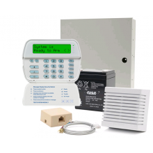 DSC Alarm Starter Kit, 8-32 Zone Panel with PK5500 Keypad, Battery, Siren (KIT3251NT)