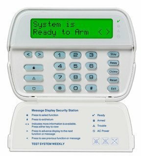 DSC Wired Keypad, Icon Display, RF Receiver (RFK5501ENG)