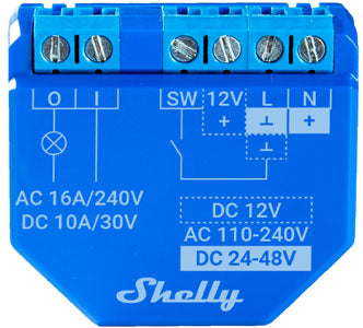 Shelly Plus 1 UL, WiFi & Bluetooth Smart Relay Switch, Home Automation