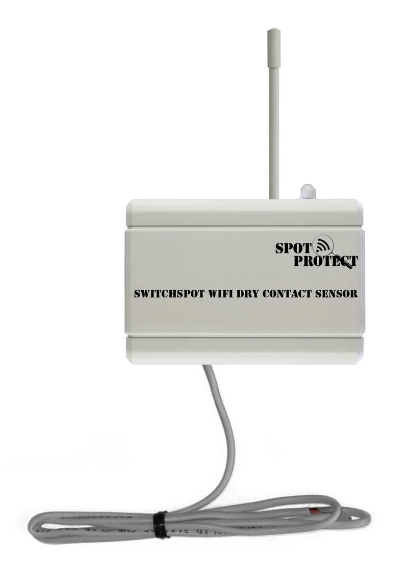 Spotprotect SwitchSpot WiFi Dry Contact Sensor with Email and Text Alerts