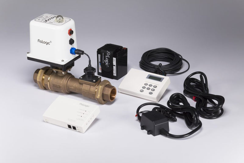 FloLogic FLS0035-2.0-PLUS 2-Inch Leak Detector & Auto Water Shutoff System with CONNECT Module