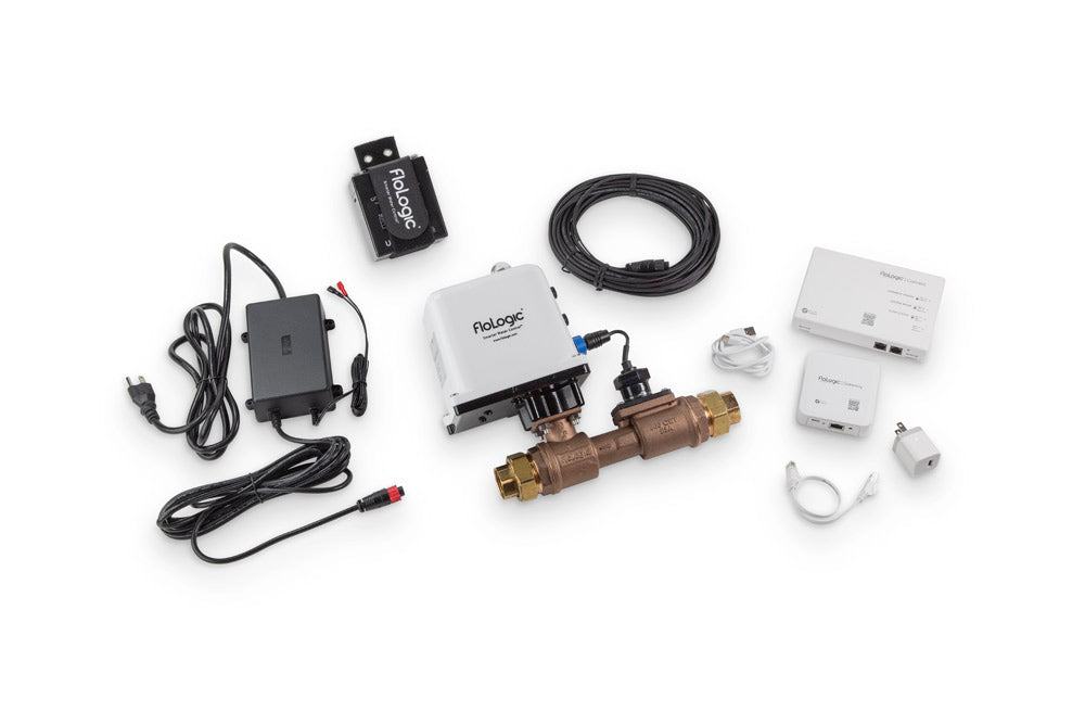 Water Protection System FLoLogic FLS_G1 Leak Detection and Automatic Water Shut Off System with ...