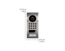 Doorbird Compact IP Video Door Station, Surface Mount, Stainless Steel V2A, Brushed