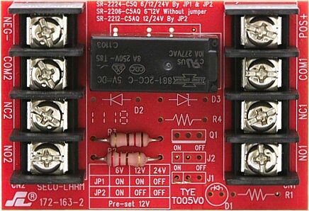 Seco-Larm SR-2212-C5AQ Relay 12/24 Volts/ 5Amps