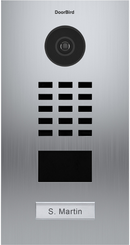 DoorBird D2101V IP Video Door Intercom Stainless Steel, V2A, Brushed
