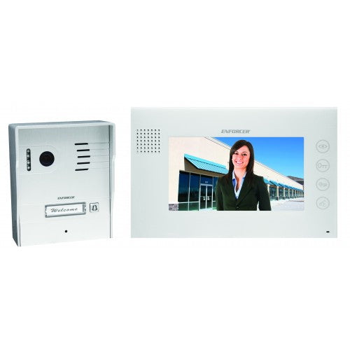Seco-Larm Video Door Phone Intercom, 7" Screen