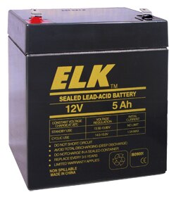 ELK 1250 12VDC 5AH Sealed Lead Acid Battery