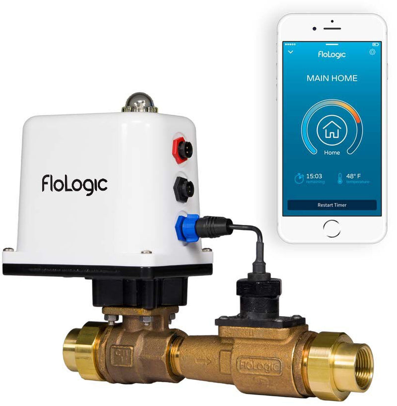FLoLogic FLS0035-1-PLUS Water Shut Off System with 1” Valve and Connect Gateway