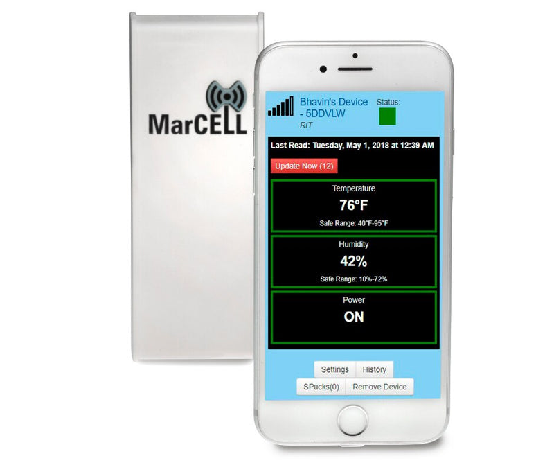 MarCell M2 Cellular Freeze Temperature Humidity Alarm with Text Email Phone  Alerts