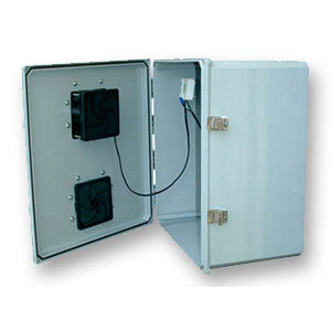 Mier NEMA 3R Enclosure, 16x14x7, 12-Volt Fan-Ventilated with Thermostat