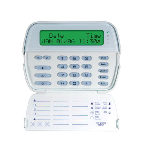 DSC Wired Keypad, Full Message Display, RF Receiver, English