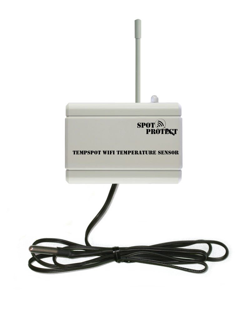 SpotProtect TEMPSPOT Waterproof WiFi Temperature & Freeze Monitor with Email and SMS Alerts