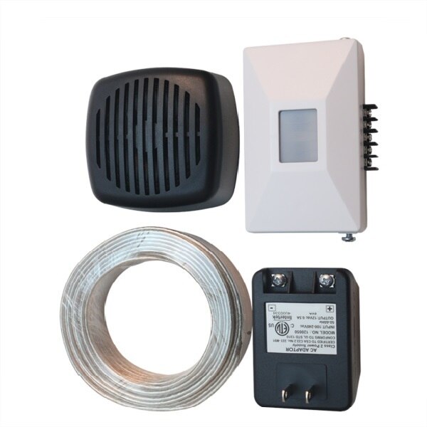 Rodann AV-200 Hardwired PIR Motion Detector and Chime Door Alert System