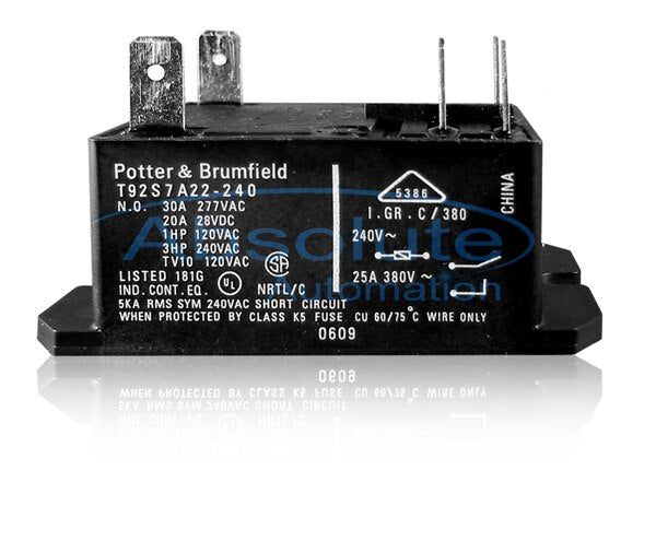 240VAC DPST Relay, UL and CSA Approved