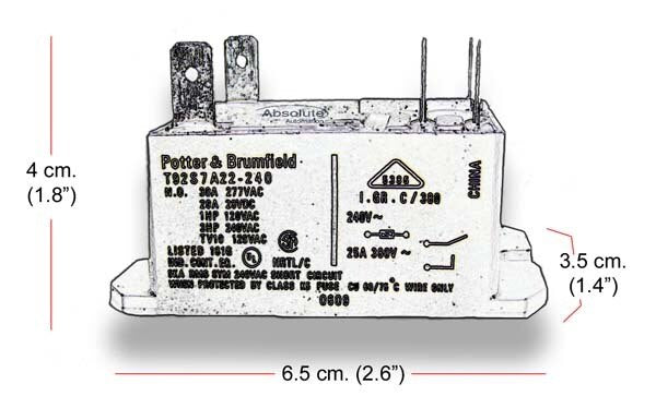 240VAC DPST Relay, UL and CSA Approved
