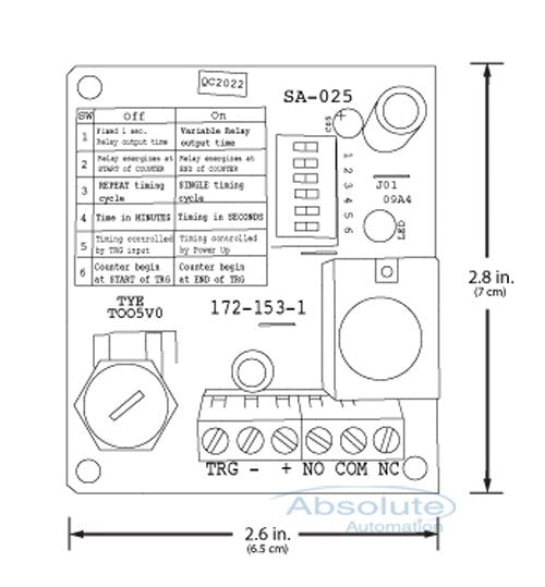 Seco-Larm SL-SA025Q Accessory Timer